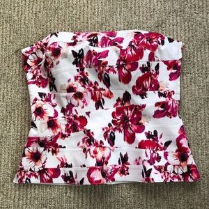 White House Black Market strapless top